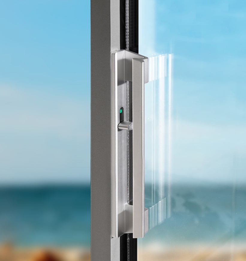 Hidden fan double track sliding door hardware system